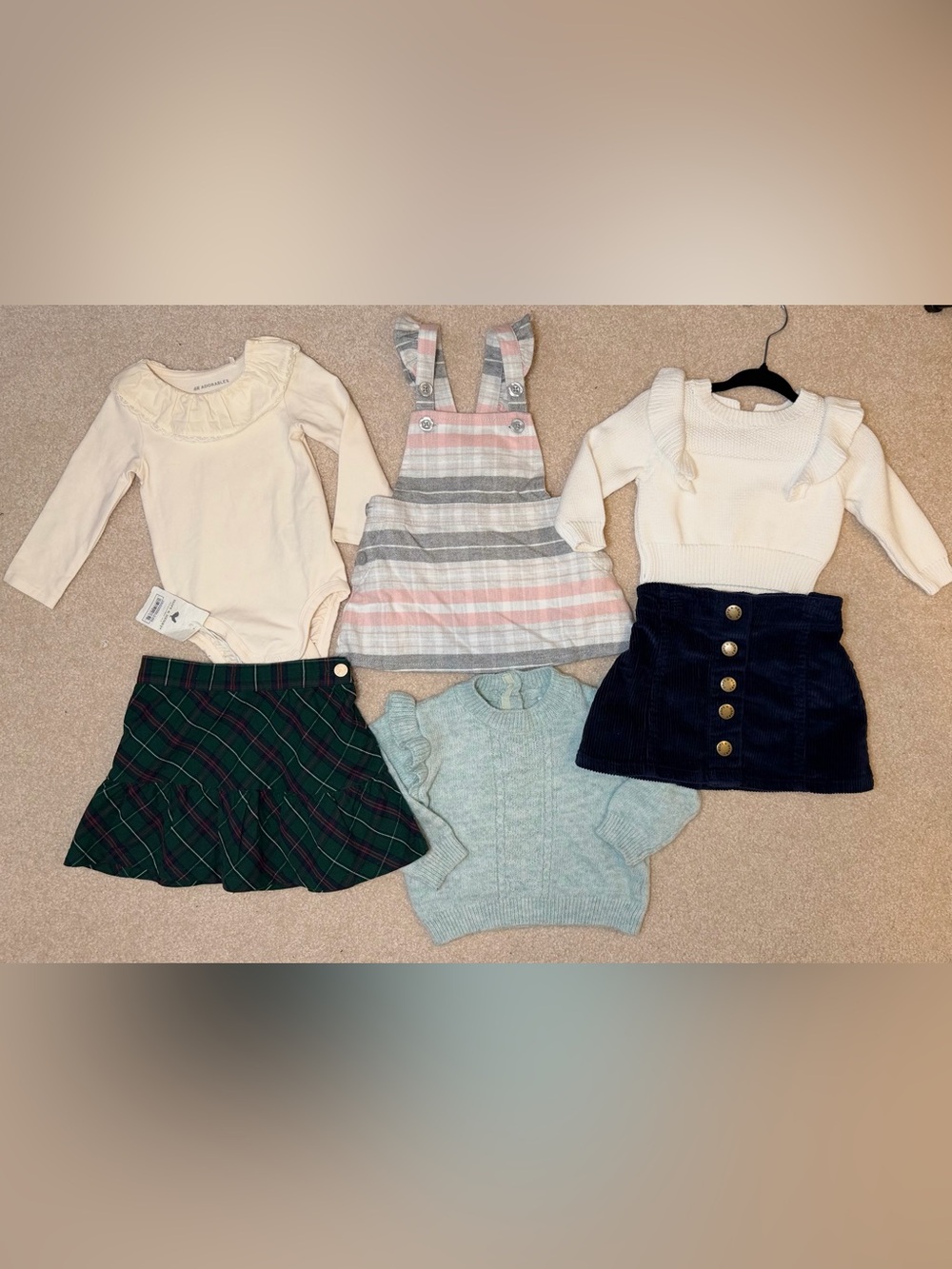 H&M/Hope & Henry Baby Girl 6 Piece Clothes Lot/ Bundle 3-6M